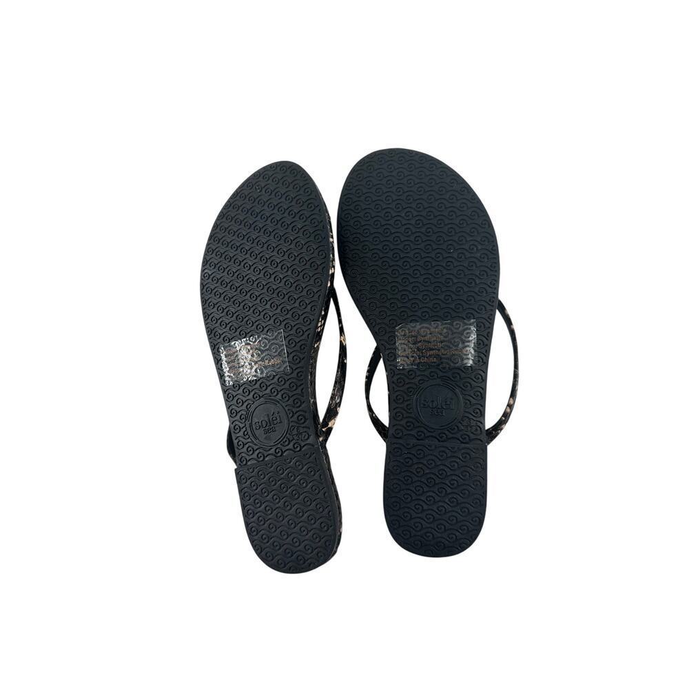 Solei Sea Women's Brown Snake Indie Flip Flop Sandals Size 9 - Picture 8 of 8
